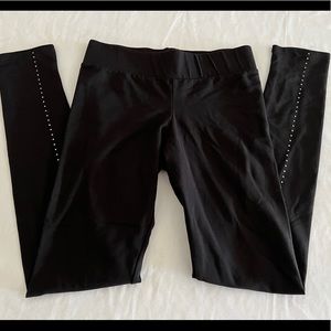 XS/S BCBGeneration Black & Metal Studs Leggings  X Small Fall Winter Spring Summ